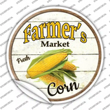 Farmers Market Corn Novelty Circle Sticker Decal Small