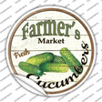 Farmers Market Cucumber Novelty Circle Sticker Decal Small