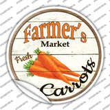 Farmers Market Carrots Novelty Circle Sticker Decal Small