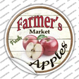 Farmers Market Apples Novelty Circle Sticker Decal Small