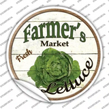 Farmers Market Lettuce Novelty Circle Sticker Decal Small