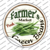 Farmers Market Green Beans Novelty Circle Sticker Decal Small