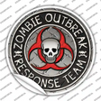 Zombie Outbreak Novelty Circle Sticker Decal Small