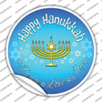 Happy Hanukkah Novelty Circle Sticker Decal Small