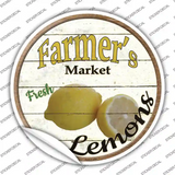 Farmers Market Lemons Novelty Circle Sticker Decal Small