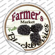 Farmers Market Black Berries Novelty Circle Sticker Decal Small