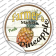 Farmers Market Pineapple Novelty Circle Sticker Decal Small