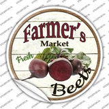 Farmers Market Beets Novelty Circle Sticker Decal Small