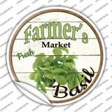 Farmers Market Basil Novelty Circle Sticker Decal Small