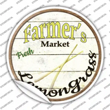 Farmers Market Lemongrass Novelty Circle Sticker Decal Small