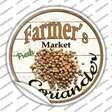 Farmers Market Coriander Novelty Circle Sticker Decal Small