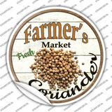 Farmers Market Coriander Novelty Circle Sticker Decal Small