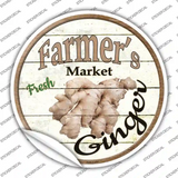 Farmers Market Ginger Novelty Circle Sticker Decal Small