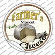 Farmers Market Cheeses Novelty Circle Sticker Decal Small