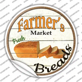 Farmers Market Breads Novelty Circle Sticker Decal Small