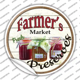 Farmers Market Preserves Novelty Circle Sticker Decal Small