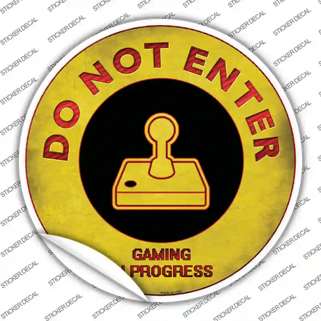 Do Not Enter Atari Novelty Circle Sticker Decal Small