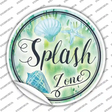 Splash Zone Novelty Circle Sticker Decal Small