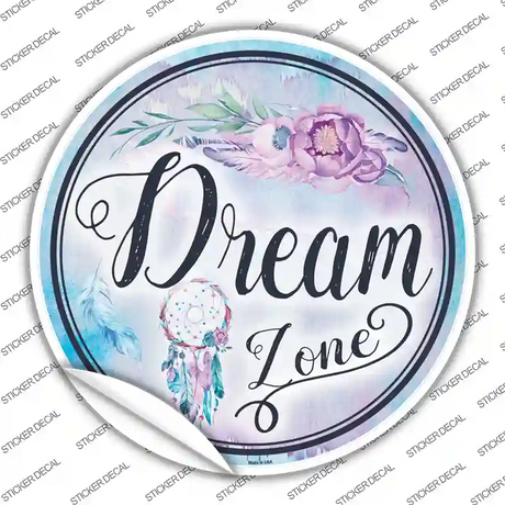 Dream Zone Novelty Circle Sticker Decal Small