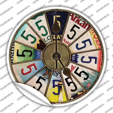 5 Oclock Novelty Circle Sticker Decal