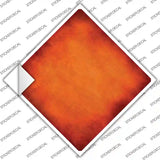 Orange Oil Rubbed Novelty Diamond Sticker Decal
