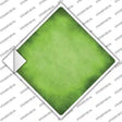 Lime Green Oil Rubbed Novelty Diamond Sticker Decal