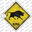 Bull Xing Novelty Diamond Sticker Decal Small