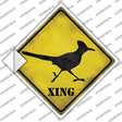 Roadrunner Xing Novelty Diamond Sticker Decal Small