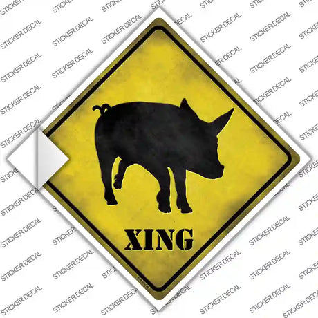 Pig Xing Novelty Diamond Sticker Decal Small