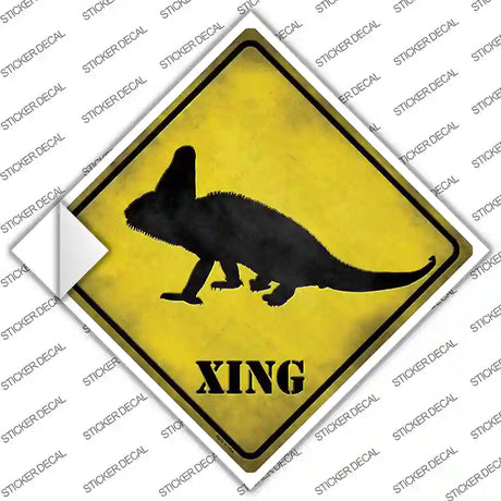 Chameleon Xing Novelty Diamond Sticker Decal Small