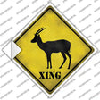 Antelope Xing Novelty Diamond Sticker Decal Small