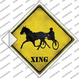 Harness Racing Xing Novelty Diamond Sticker Decal Small