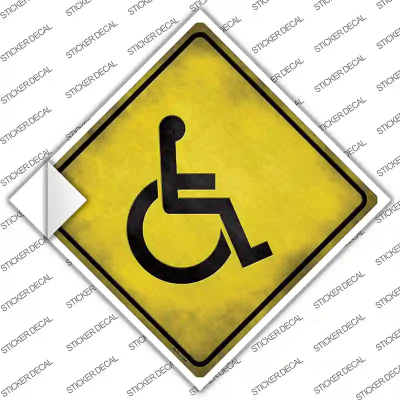 Handicap Novelty Diamond Sticker Decal