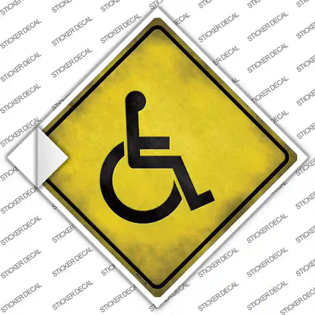 Handicap Novelty Diamond Sticker Decal
