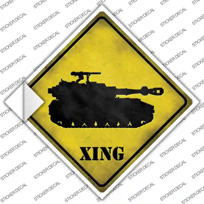 Tank Xing Novelty Diamond Sticker Decal | Smart Blonde
