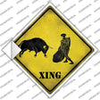 Bullfight Xing Novelty Diamond Sticker Decal Small