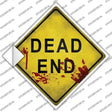 Dead End Bloody Novelty Diamond Sticker Decal Small