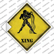 Aquarius Zodiac Animal Xing Novelty Diamond Sticker Decal Small