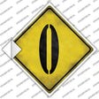 Number 0 Xing Novelty Diamond Sticker Decal