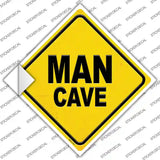 Man Cave Novelty Diamond Sticker Decal Small