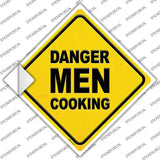 Danger Men Cooking Novelty Diamond Sticker Decal Small