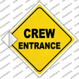 Crew Entrance Novelty Diamond Sticker Decal