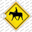 Horse Rider Novelty Diamond Sticker Decal