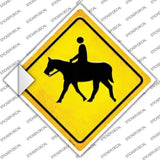 Horse Rider Novelty Diamond Sticker Decal
