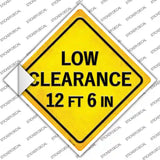 Low Clearance 12ft 6in Novelty Diamond Sticker Decal