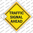 Traffic Signal Ahead Novelty Diamond Sticker Decal