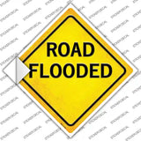 Road Flooded Novelty Diamond Sticker Decal