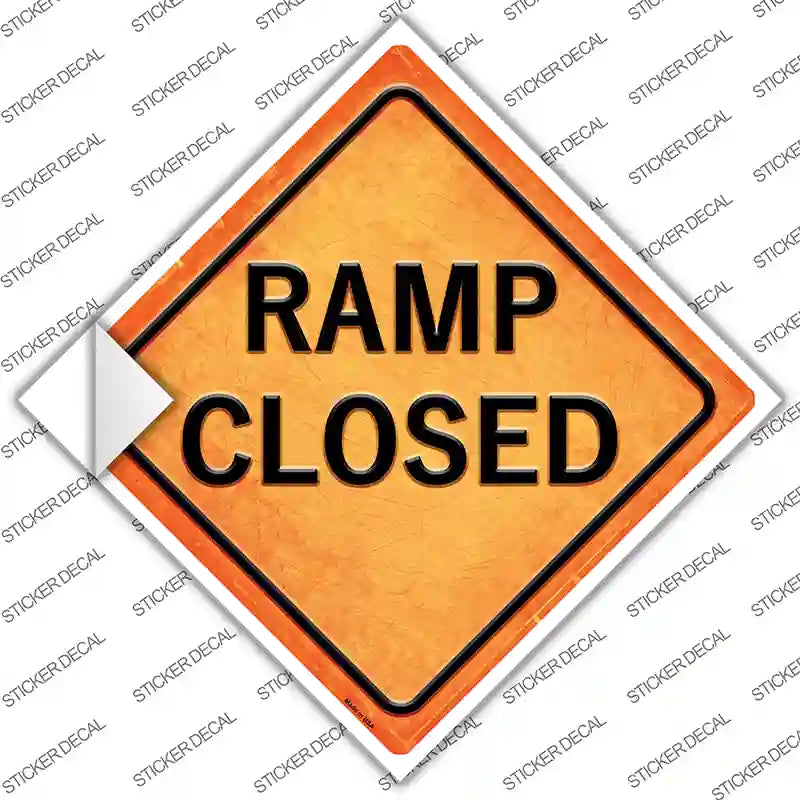 Ramp Closed Novelty Diamond Sticker Decal