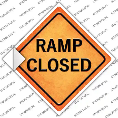 Ramp Closed Novelty Diamond Sticker Decal