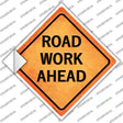 Road Work Ahead Novelty Diamond Sticker Decal